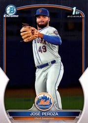 2023 Bowman Chrome Prospects Jose Peroza #BCP-149 card