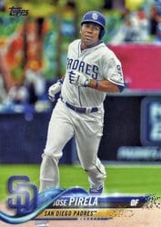2018 Topps Base Set Jose Pirela #284 card