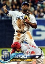 2018 Topps Update Base Set Jose Pirela #US245 card