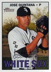 2016 Topps Heritage Base Set Jose Quintana #617 card