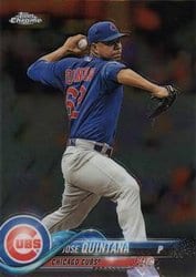 2018 Topps Chrome Base Set Jose Quintana #48 card
