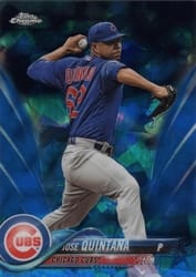2018 Topps Chrome Sapphire Edition Base Set Jose Quintana #175 card
