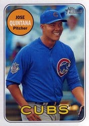2018 Topps Heritage Base Set Jose Quintana #126 card