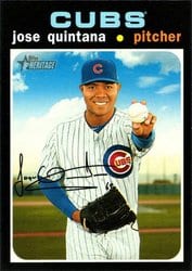 2020 Topps Heritage Base Set Jose Quintana #26 card