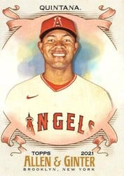 2021 Topps Allen & Ginter Base Set Jose Quintana #241 card
