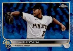 2022 Topps Chrome Update Sapphire Edition Base Set Jose Quintana #US33 card