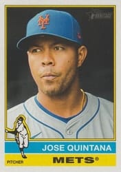2025 Topps Heritage Base Set Jose Quintana #242 card