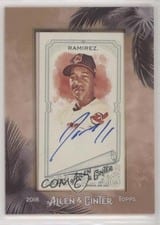 2018 Topps Allen & Ginter Framed Mini Autographs Jose Ramirez #MA-JR card