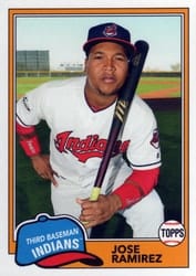 2018 Topps Archives Base Set Jose Ramirez #222 card