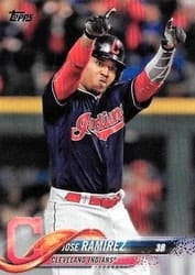 2018 Topps Base Set Jose Ramirez #418 card