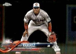2018 Topps Chrome Update Base Set Jose Ramirez #HMT64 card