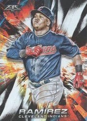 2018 Topps Fire Base Set Jose Ramirez #138 card