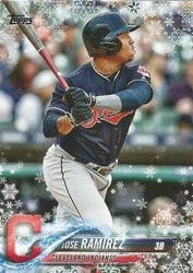 2018 Topps Holiday Base Set Jose Ramirez #HMW15 card