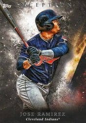 2018 Topps Inception Base Set Jose Ramirez #72 card