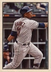 2019 Bowman Heritage Base Set Jose Ramirez #53VR-89 card
