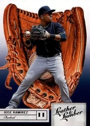 2019 Panini Leather & Lumber Base Set Jose Ramirez #43 card