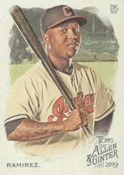 2019 Topps Allen & Ginter Base Set Jose Ramirez #22 card