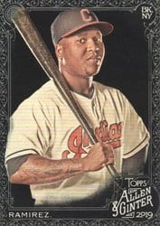 2019 Topps Allen & Ginter X Base Set Jose Ramirez #22 card