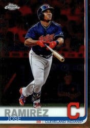 2019 Topps Chrome Base Set Jose Ramirez #127 card