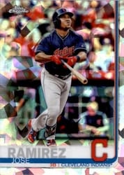 2019 Topps Chrome Sapphire Edition Base Set Jose Ramirez #223 card