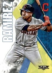 2019 Topps Fire Base Set Jose Ramirez #147 card