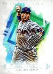 2019 Topps Inception Base Set Jose Ramirez #62 card