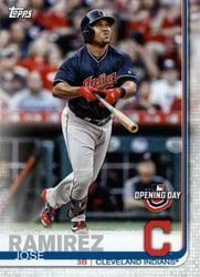 2019 Topps Opening Day Base Set Jose Ramirez #77 card