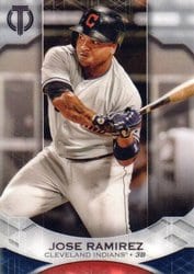 2019 Topps Tribute Base Set Jose Ramirez #70 card