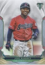 2019 Topps Triple Threads Base Set Jose Ramirez #65 card