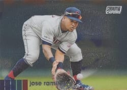 2020 Stadium Club Chrome Base Set Jose Ramirez #22 card