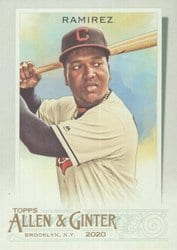 2020 Topps Allen & Ginter Base Set Jose Ramirez #210 card