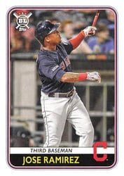 2020 Topps Big League Base Set Jose Ramirez #182 card