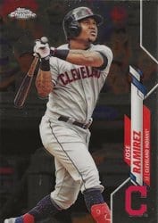 2020 Topps Chrome Base Set Jose Ramirez #190 card