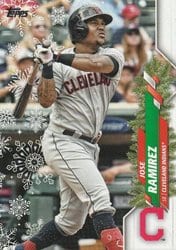 2020 Topps Holiday Base Set Jose Ramirez #HW83 card