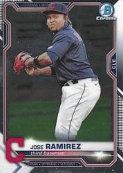 2021 Bowman Chrome Base Set Jose Ramirez #19 card
