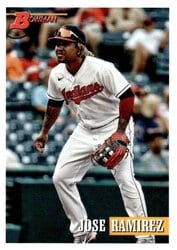 2021 Bowman Heritage Base Set Jose Ramirez #51 card