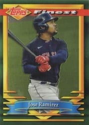 2021 Finest Flashbacks Base Set Jose Ramirez #130 card
