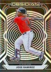 2021 Panini Chronicles Obsidian Jose Ramirez #39 card