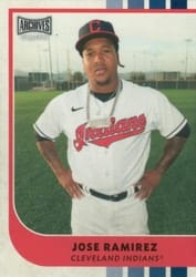 2021 Topps Archives Snapshots Base Set Jose Ramirez #40 card