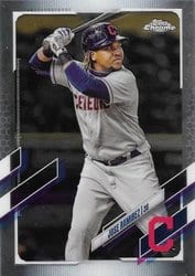 2021 Topps Chrome Base Set Jose Ramirez #195 card