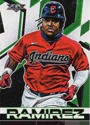 2021 Topps Fire Base Set Jose Ramirez #33 card
