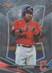 2022 Bowman's Best Base Set Jose Ramirez #52 card