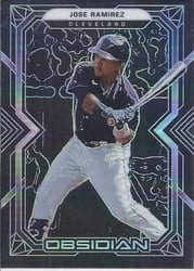 2022 Panini Chronicles Obsidian Jose Ramirez #53 card