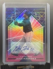 2022 Panini Chronicles Recon Autographs Jose Ramirez #19 card