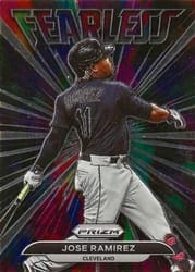 2022 Panini Prizm Fearless Jose Ramirez #FL-14 card