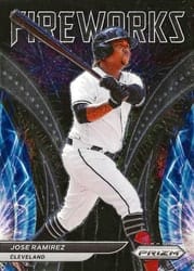 2022 Panini Prizm Fireworks Jose Ramirez #F-4 card