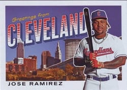 2022 Topps Archives Oversized Postcards Box Toppers Jose Ramirez #OPC-11 card