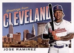 2022 Topps Archives Postcards Jose Ramirez #PC-11 card