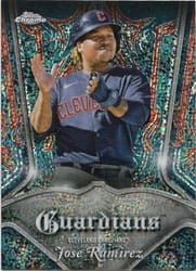 2022 Topps Chrome Pinstriped Jose Ramirez #P-15 card
