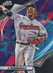 2022 Topps Cosmic Chrome Base Set Jose Ramirez #109 card